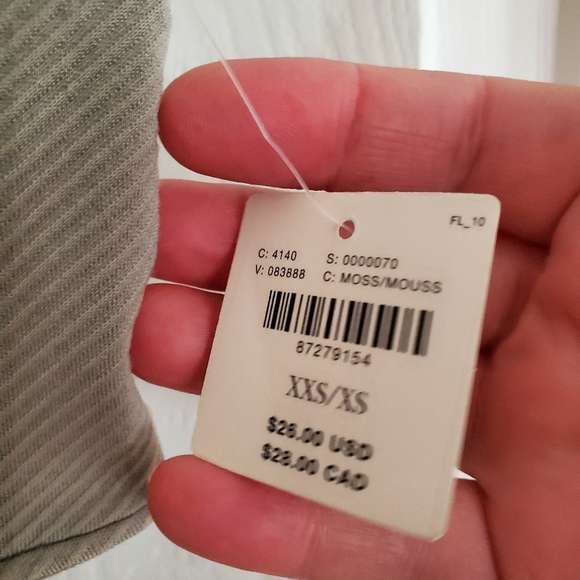 NWT Anthropologie The Renna Seamless Square-Neck Bra XS in Moss - Picture 6 of 7